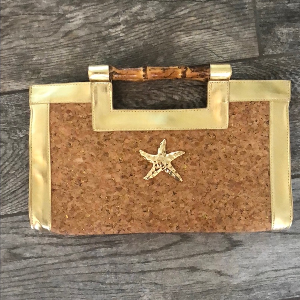 Diana E Kelly Starfish Cork Clutch